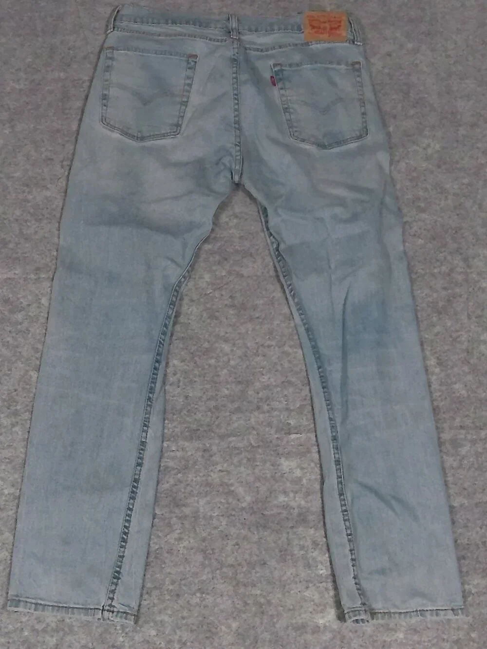 Levi’s 513 Jeans Mens 36x32 Actual 36x30 Slim Straight Light Wash Denim